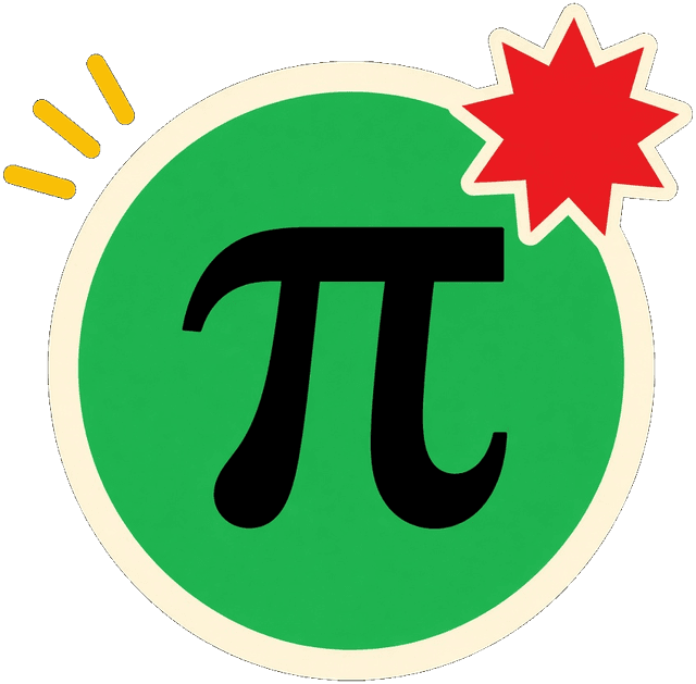 Green pi sticker
