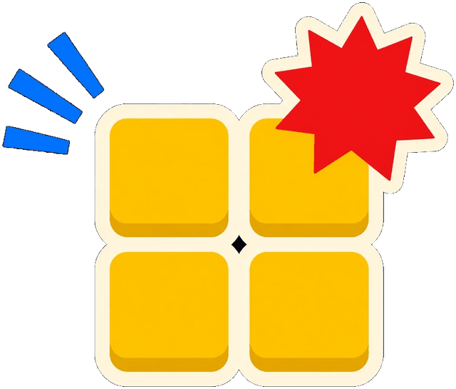 Yellow tile sticker